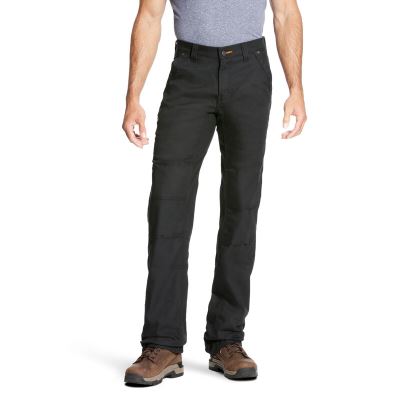 Ariat Work: Rebar M4 Low Rise DuraStretch Canvas Utility Boot Cut Pantalones Hombre - Negras (WCEDR0